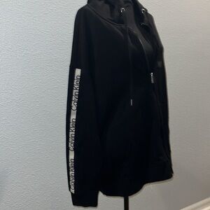 2 X L  SUPER Calvin Klein performance logo tape hoodie zip Front lightweight